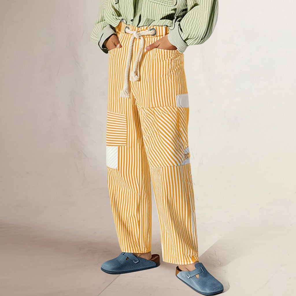Lavisa - The Cove Striped Drawstring Pants