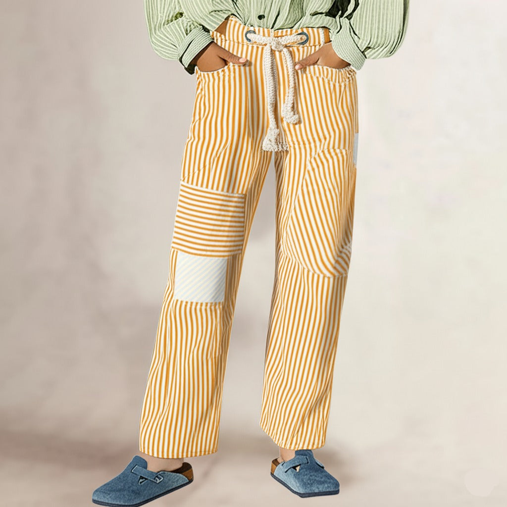 Lavisa - The Cove Striped Drawstring Pants