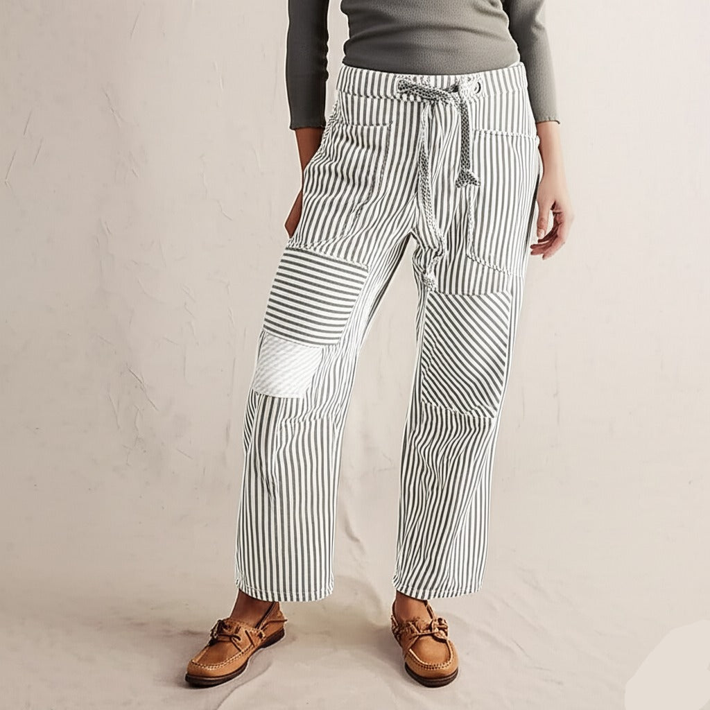 Lavisa - The Cove Striped Drawstring Pants