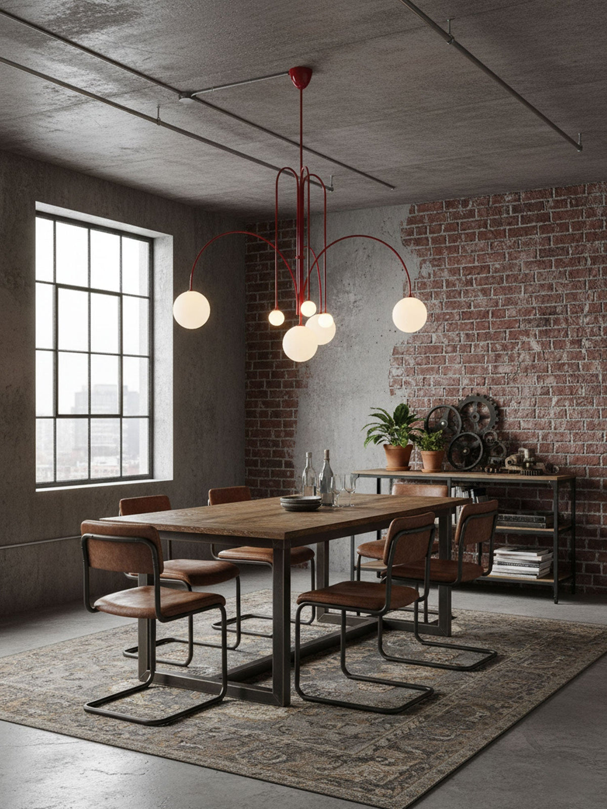 Lavisa - Modern Arc Globe LED Pendant Light