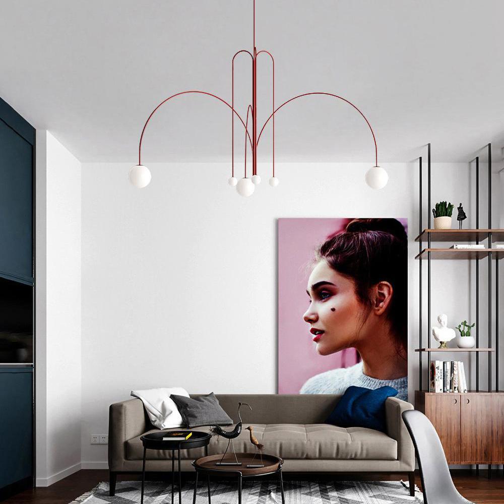 Lavisa - Modern Arc Globe LED Pendant Light