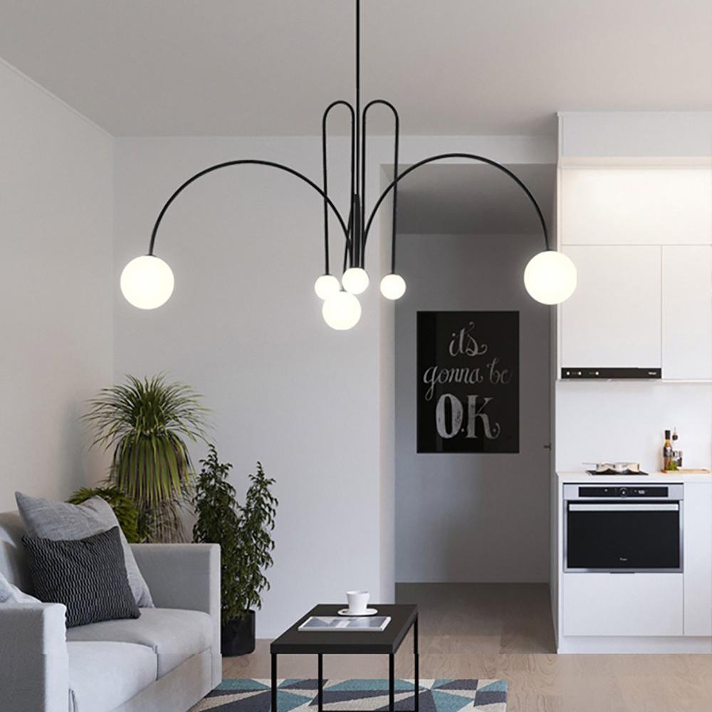 Lavisa - Modern Arc Globe LED Pendant Light