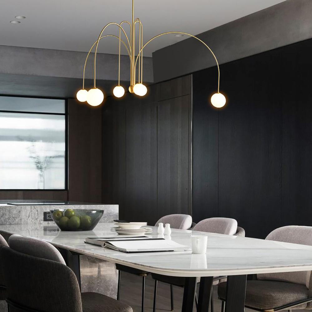 Lavisa - Modern Arc Globe LED Pendant Light
