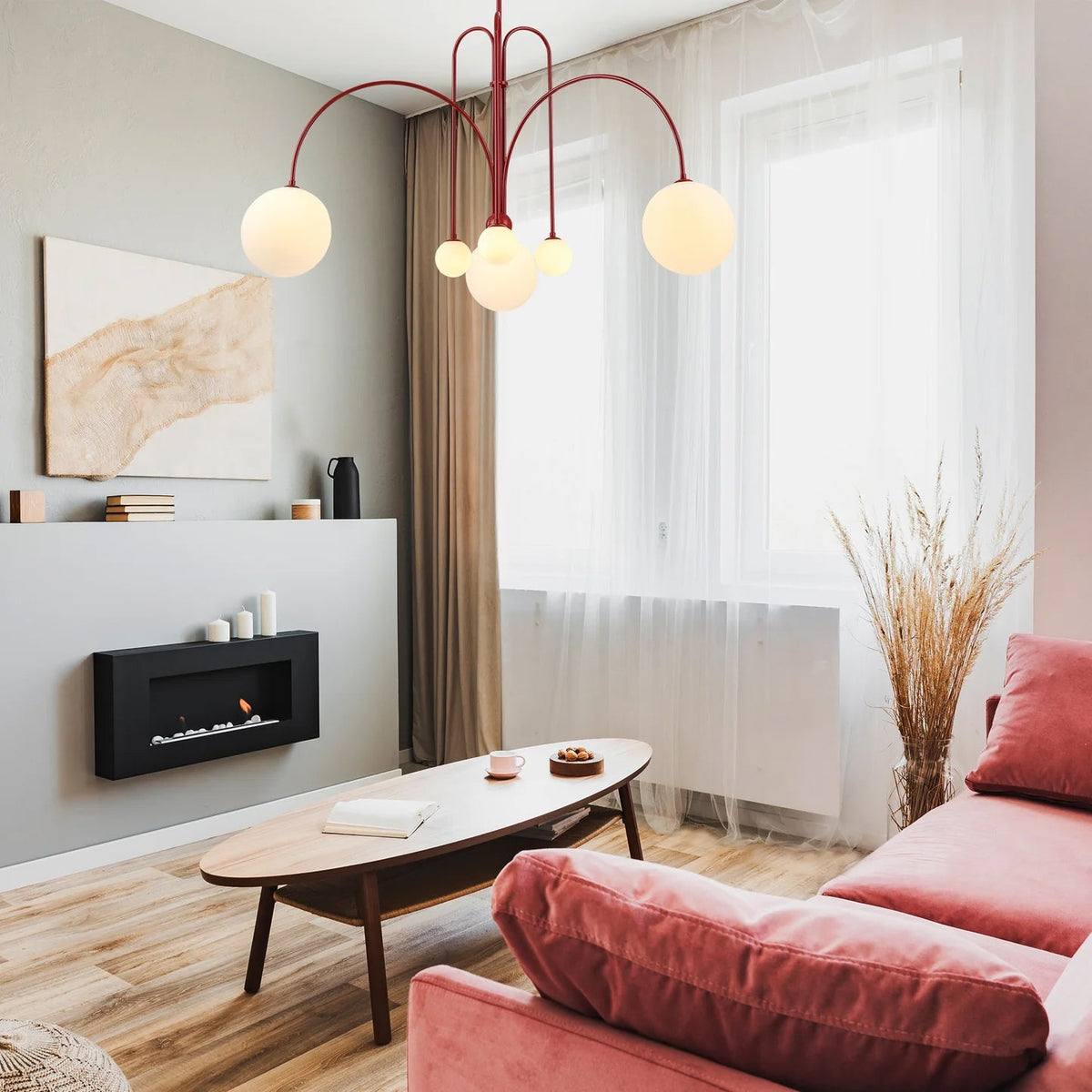 Lavisa - Modern Arc Globe LED Pendant Light