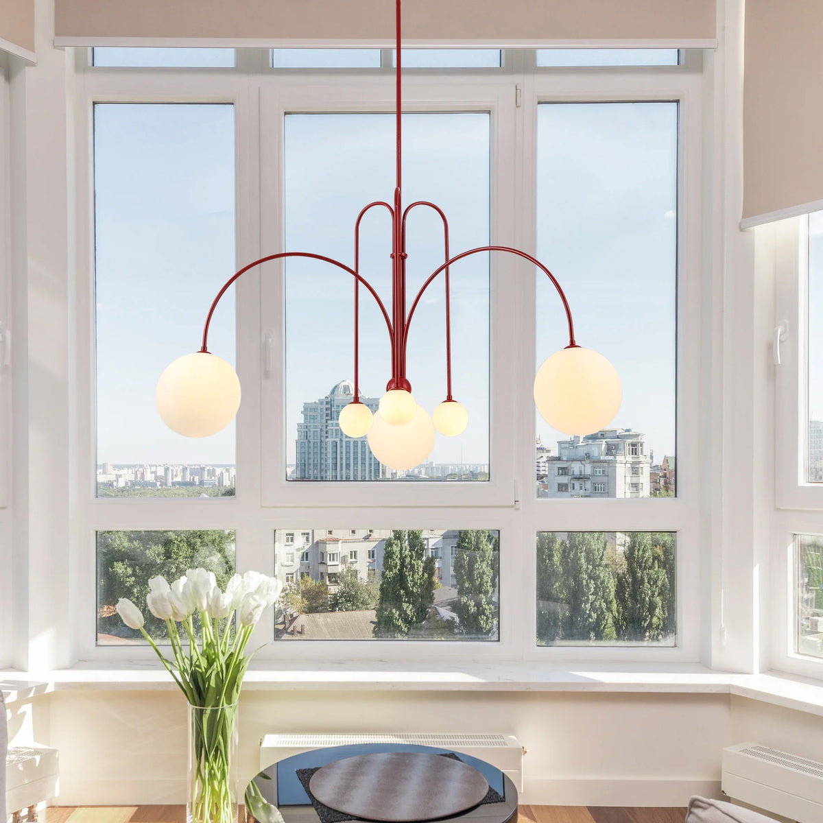 Lavisa - Modern Arc Globe LED Pendant Light