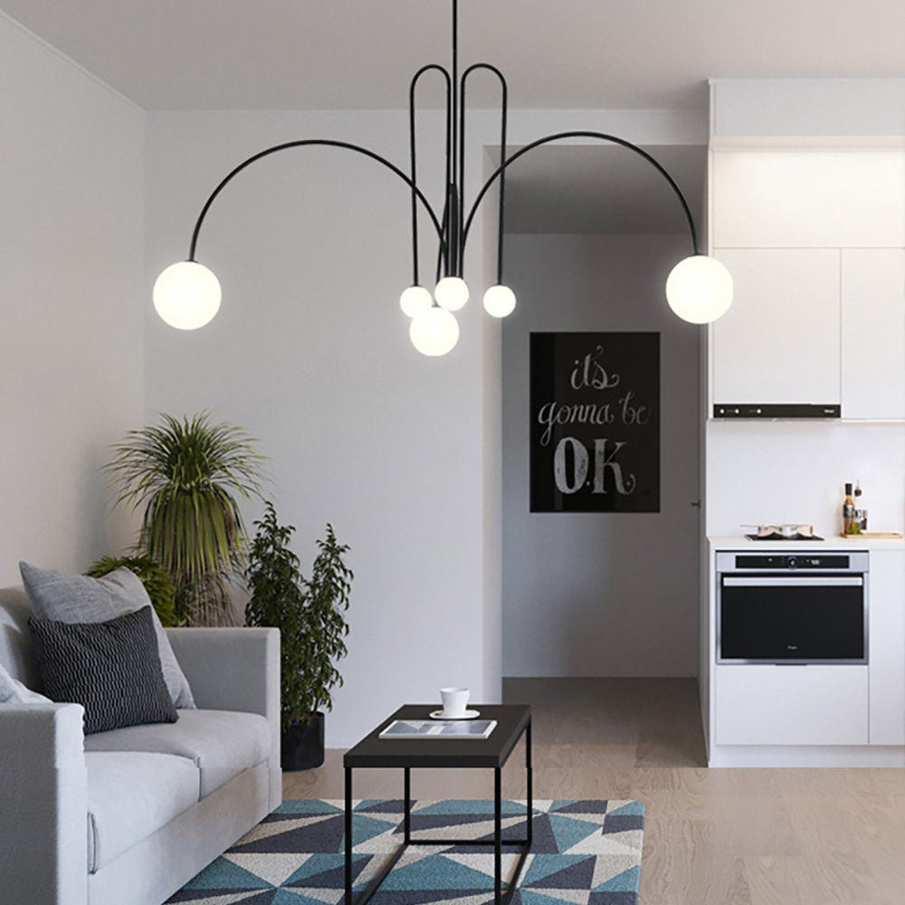 Lavisa - Modern Arc Globe LED Pendant Light
