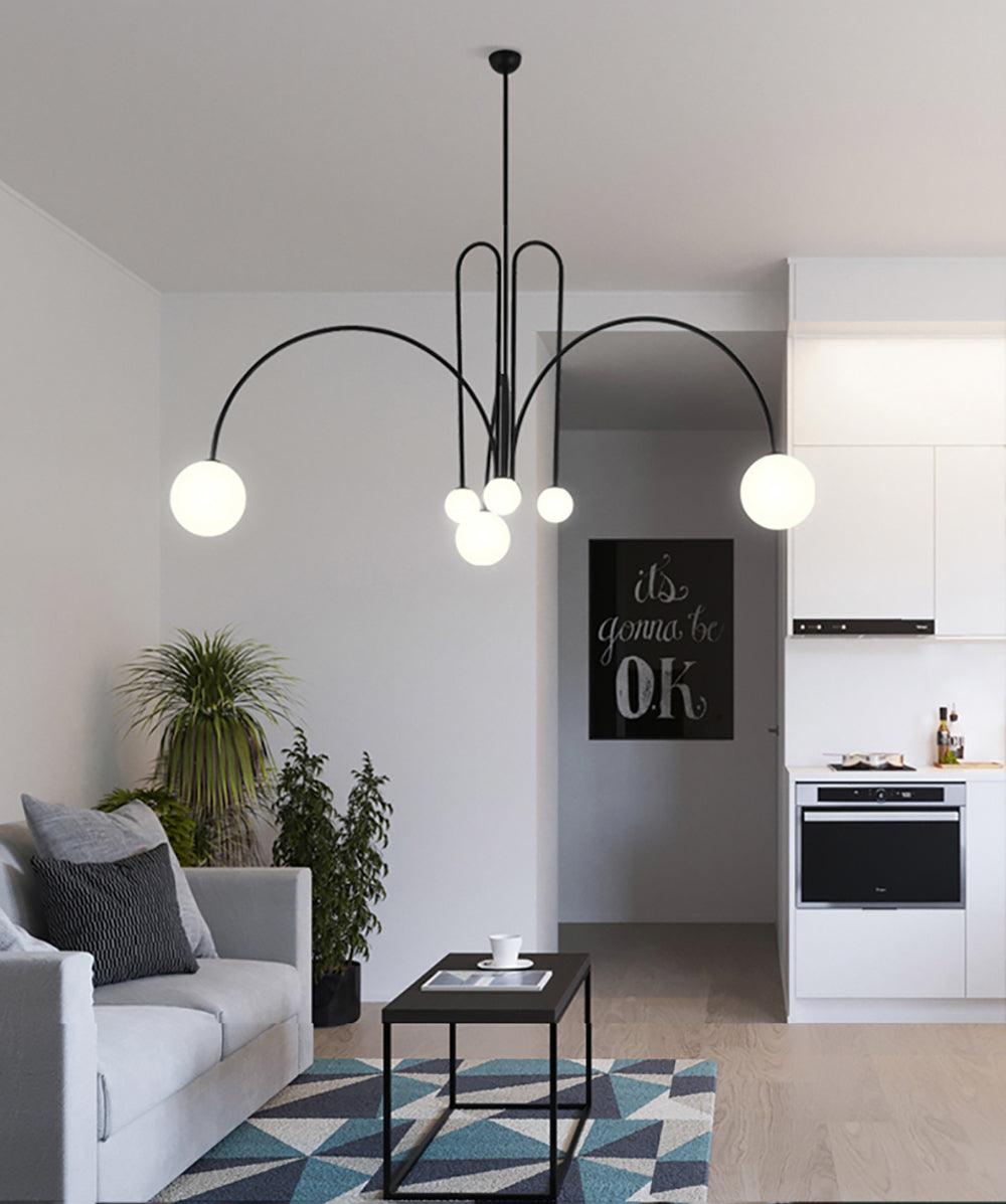 Lavisa - Modern Arc Globe LED Pendant Light