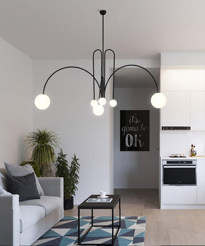 Lavisa - Modern Arc Globe LED Pendant Light