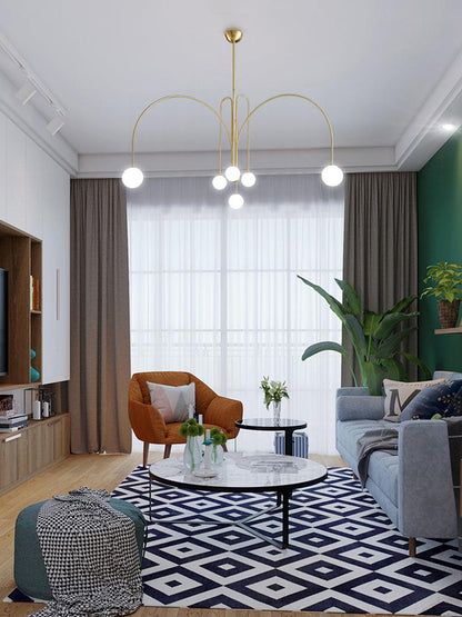 Lavisa - Modern Arc Globe LED Pendant Light