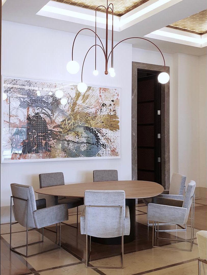Lavisa - Modern Arc Globe LED Pendant Light