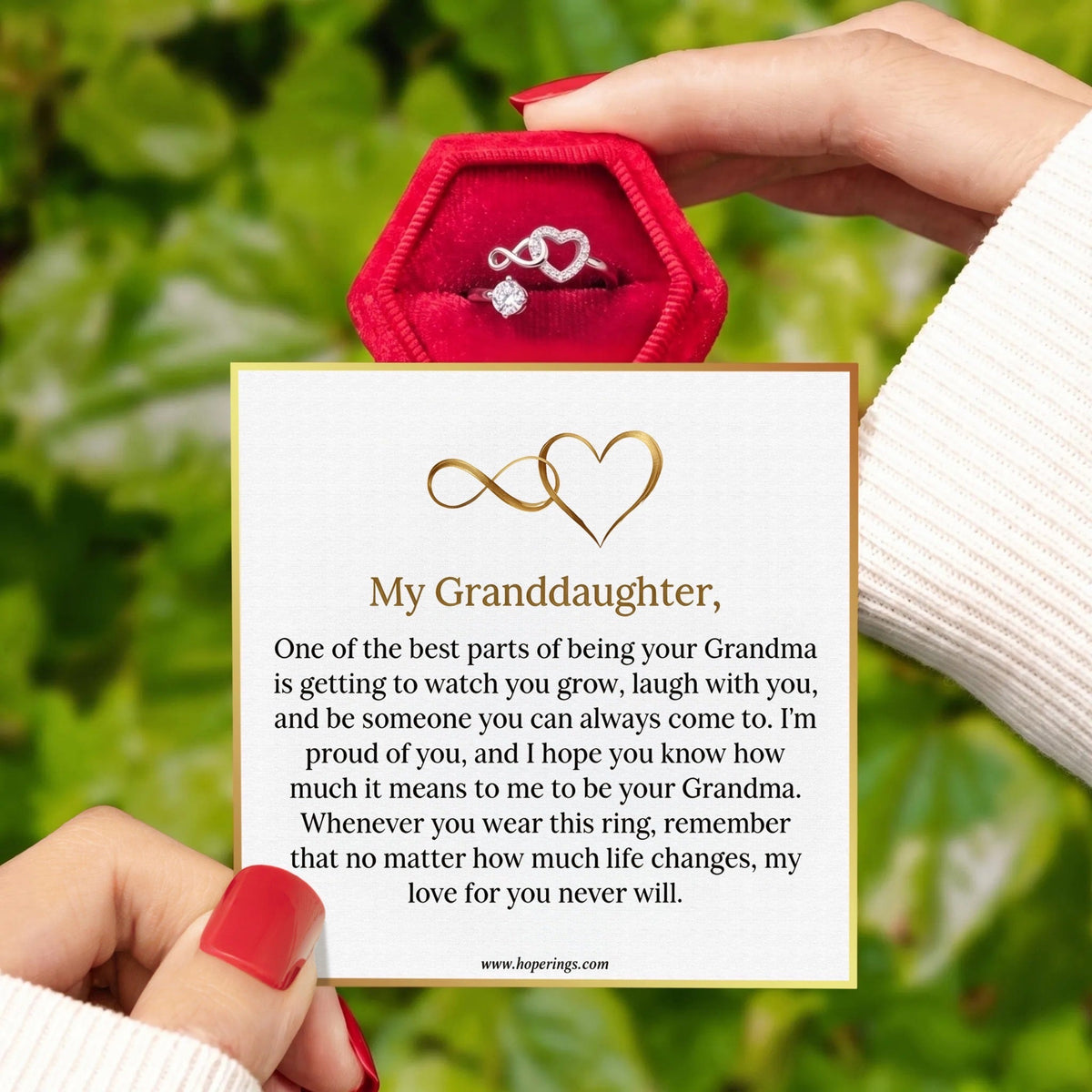 Lavisa - Grandma and Granddaughter Memorial Ring
