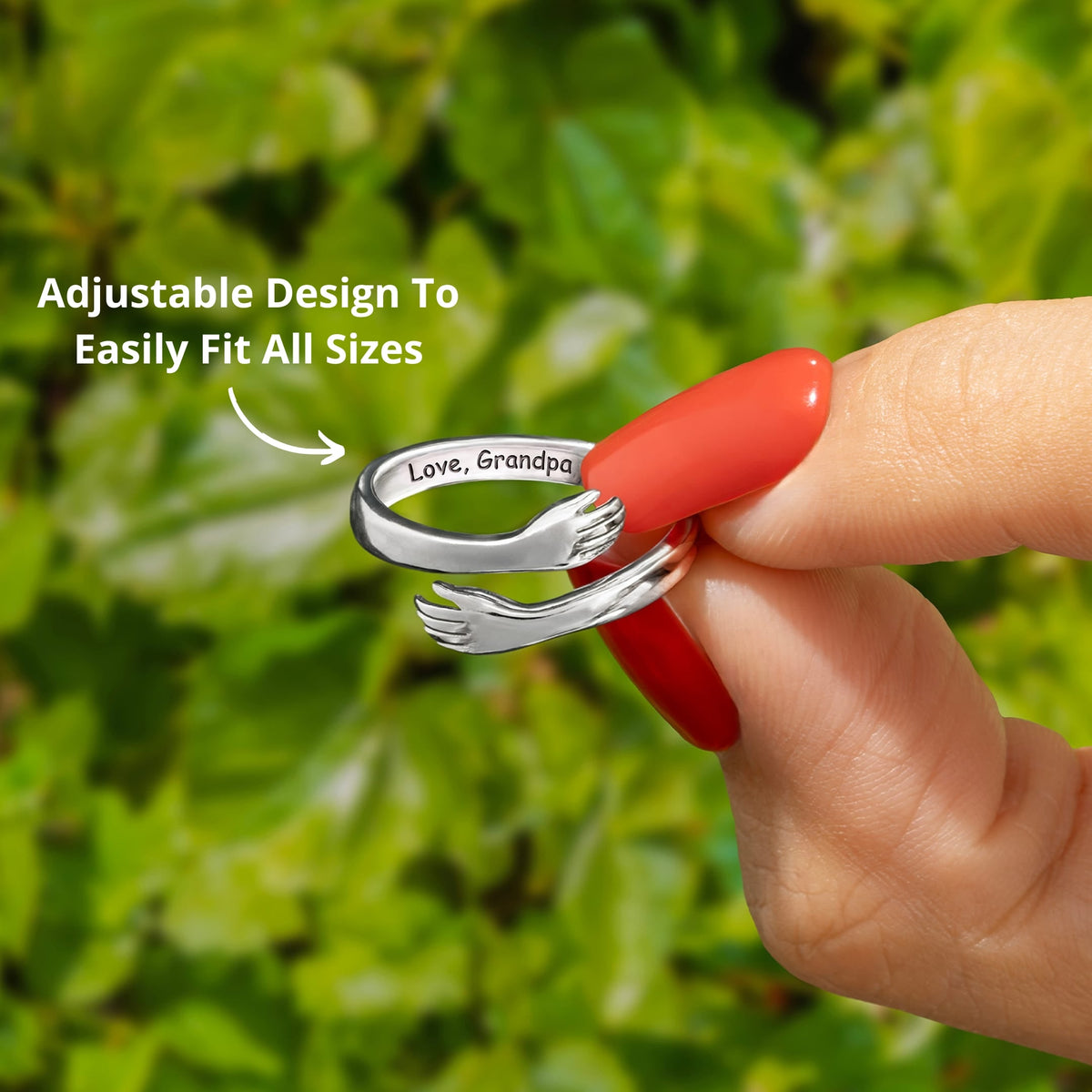 Lavisa - Grandpa & Granddaughter Hug Ring