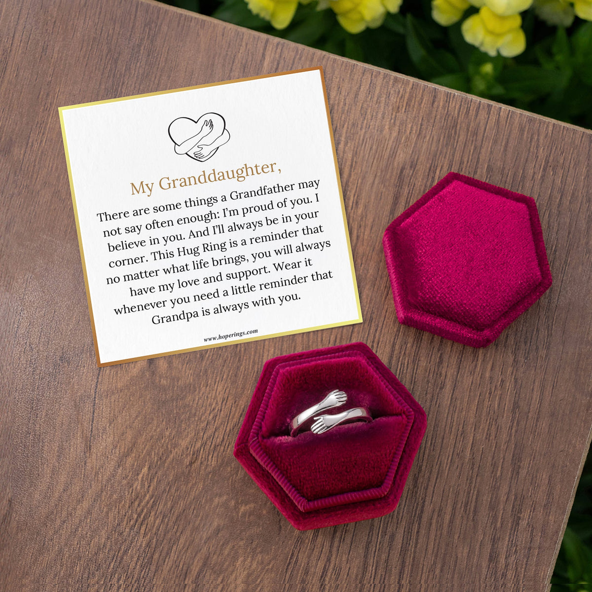 Lavisa - Grandpa & Granddaughter Hug Ring