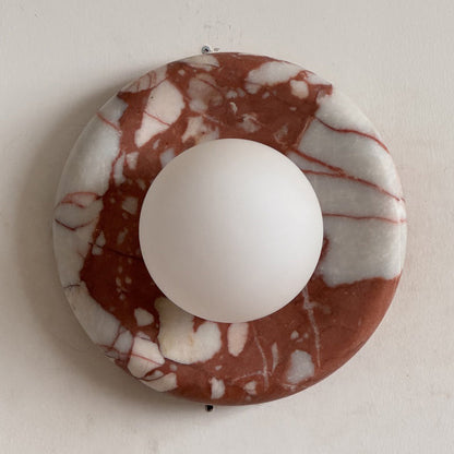 Lavisa - Modern Disc Globe Wall Light - Minimalist LED Fixture