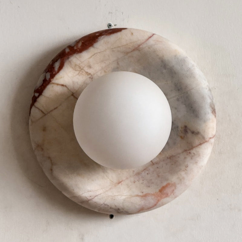 Lavisa - Modern Disc Globe Wall Light - Minimalist LED Fixture