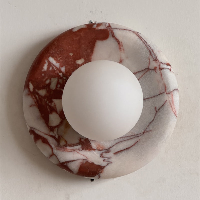 Lavisa - Modern Disc Globe Wall Light - Minimalist LED Fixture