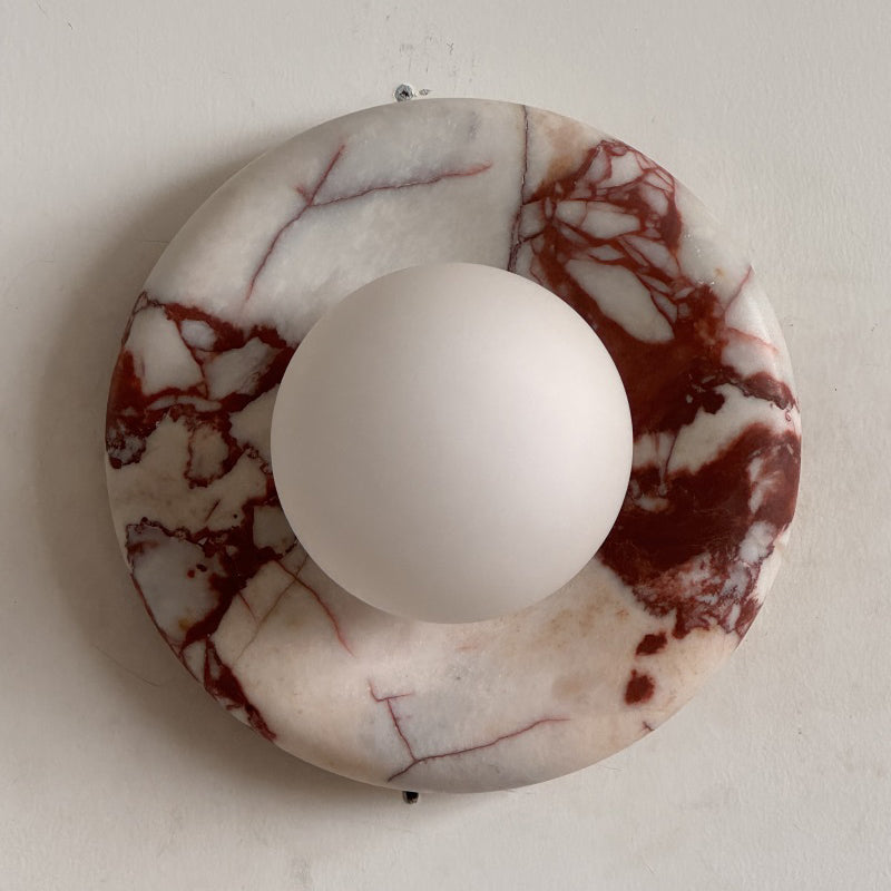 Lavisa - Modern Disc Globe Wall Light - Minimalist LED Fixture