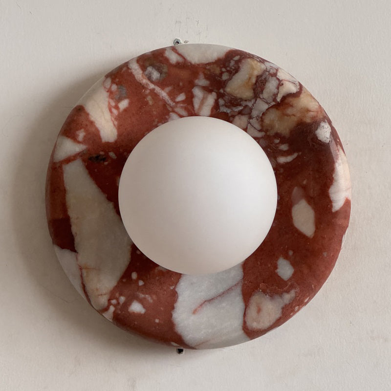 Lavisa - Modern Disc Globe Wall Light - Minimalist LED Fixture