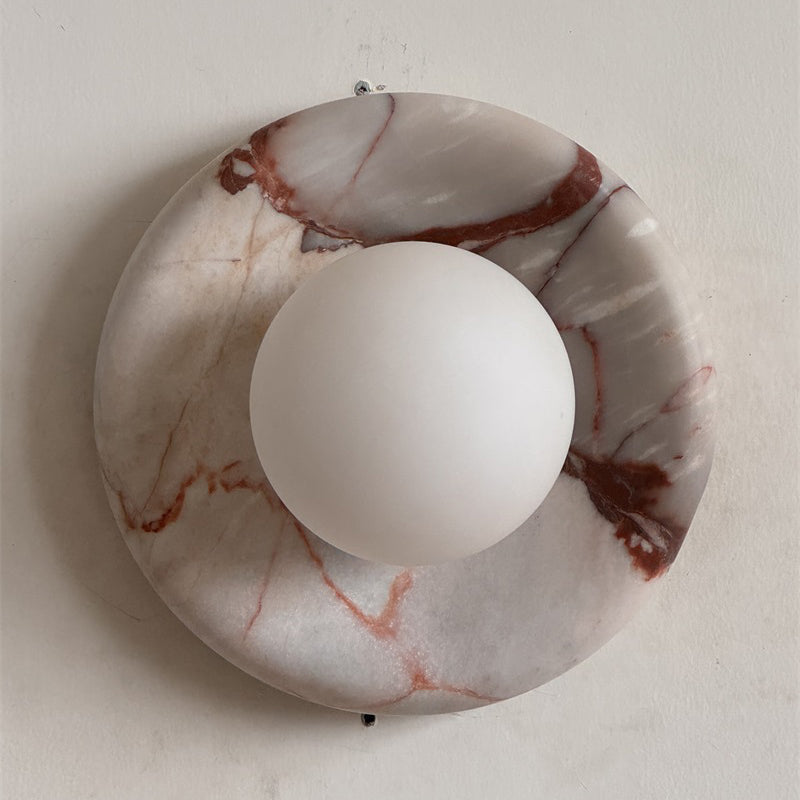 Lavisa - Modern Disc Globe Wall Light - Minimalist LED Fixture