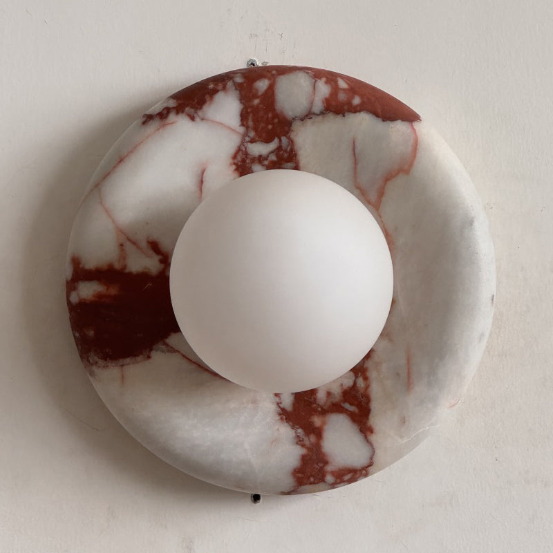 Lavisa - Modern Disc Globe Wall Light - Minimalist LED Fixture