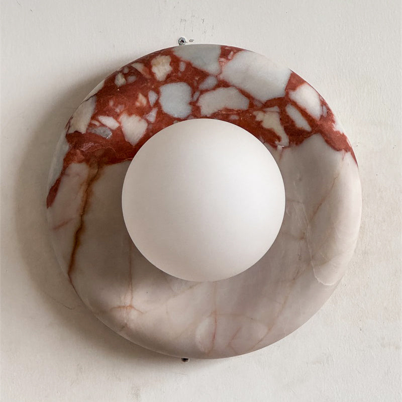 Lavisa - Modern Disc Globe Wall Light - Minimalist LED Fixture