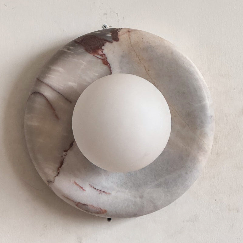 Lavisa - Modern Disc Globe Wall Light - Minimalist LED Fixture