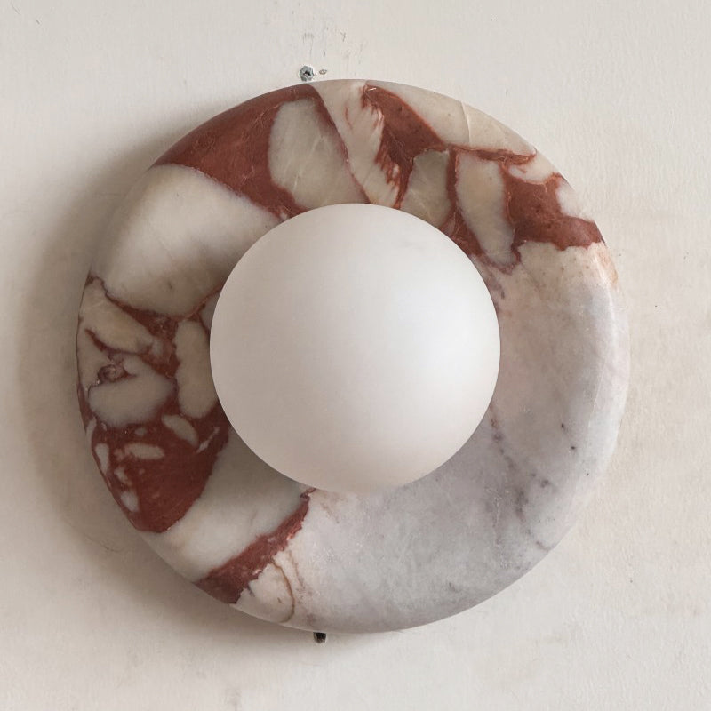 Lavisa - Modern Disc Globe Wall Light - Minimalist LED Fixture