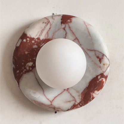 Lavisa - Modern Disc Globe Wall Light - Minimalist LED Fixture