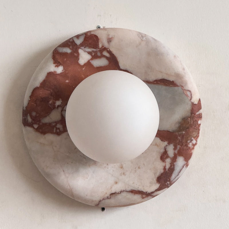 Lavisa - Modern Disc Globe Wall Light - Minimalist LED Fixture