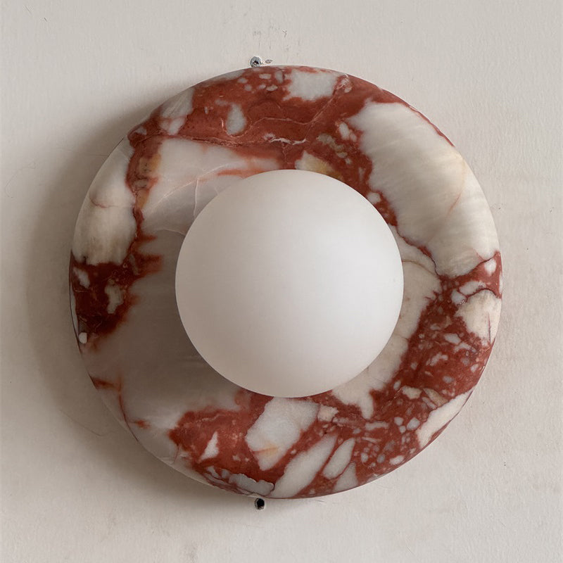 Lavisa - Modern Disc Globe Wall Light - Minimalist LED Fixture
