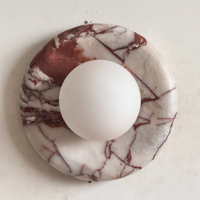 Lavisa - Modern Disc Globe Wall Light - Minimalist LED Fixture
