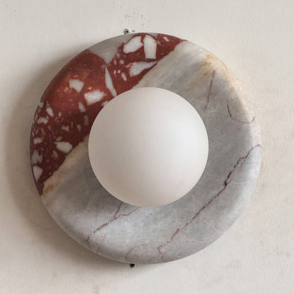 Lavisa - Modern Disc Globe Wall Light - Minimalist LED Fixture