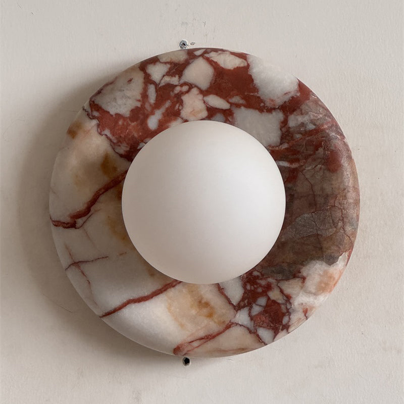 Lavisa - Modern Disc Globe Wall Light - Minimalist LED Fixture