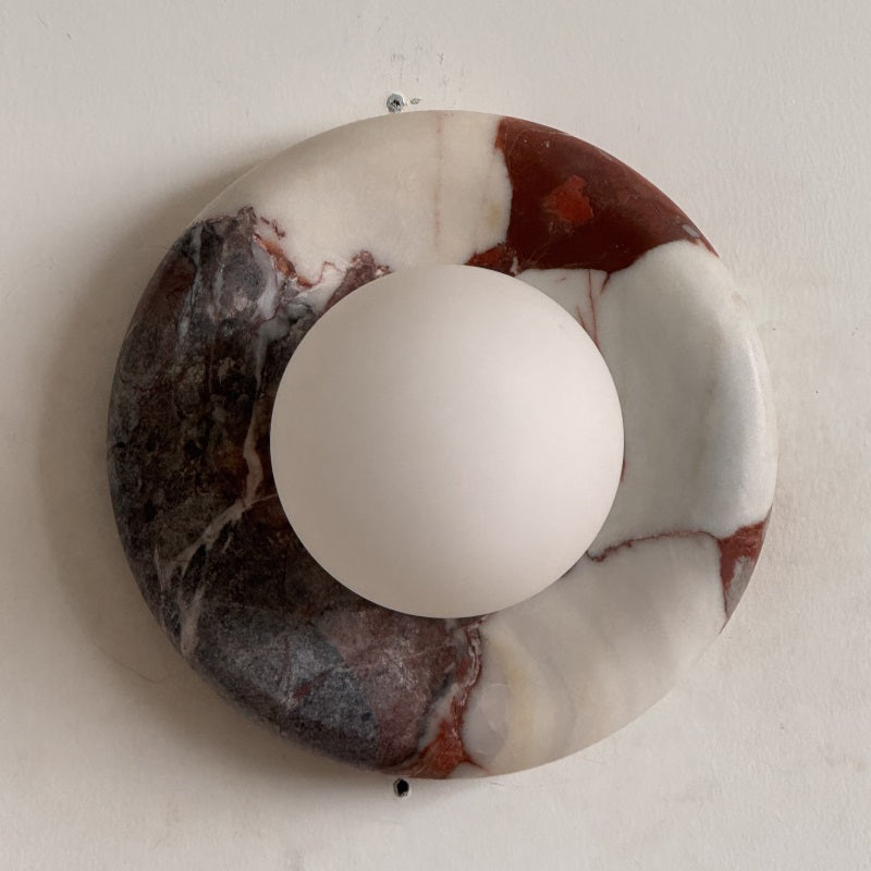 Lavisa - Modern Disc Globe Wall Light - Minimalist LED Fixture