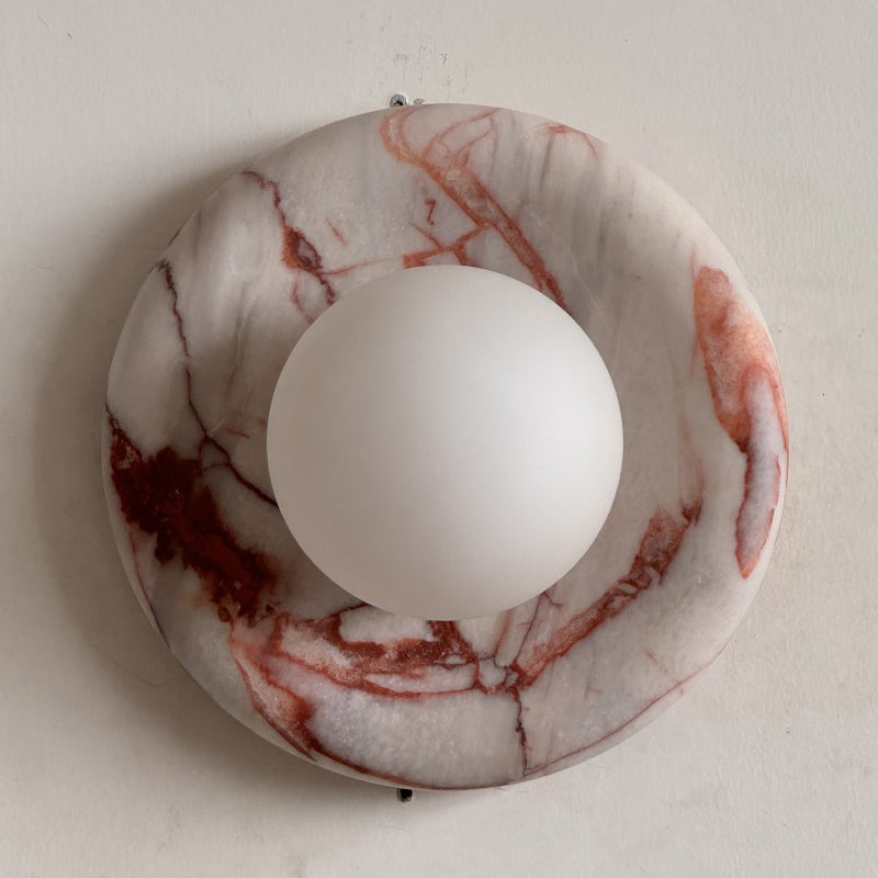 Lavisa - Modern Disc Globe Wall Light - Minimalist LED Fixture