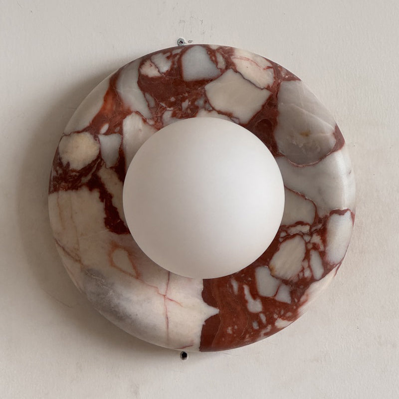 Lavisa - Modern Disc Globe Wall Light - Minimalist LED Fixture