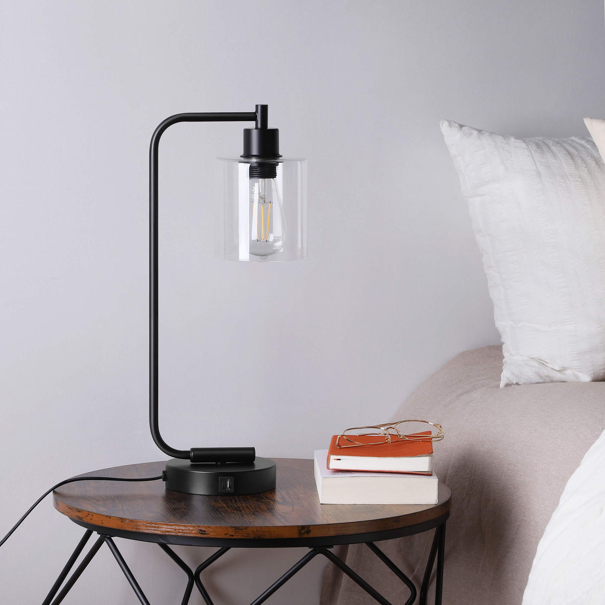 Lavisa - Touch-Control Dimmable Table Lamp with Dual USB Ports