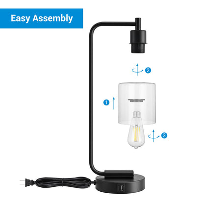 Lavisa - Touch-Control Dimmable Table Lamp with Dual USB Ports
