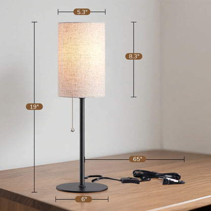 Lavisa - Modern Minimalist Linen Table Lamps Set of 2