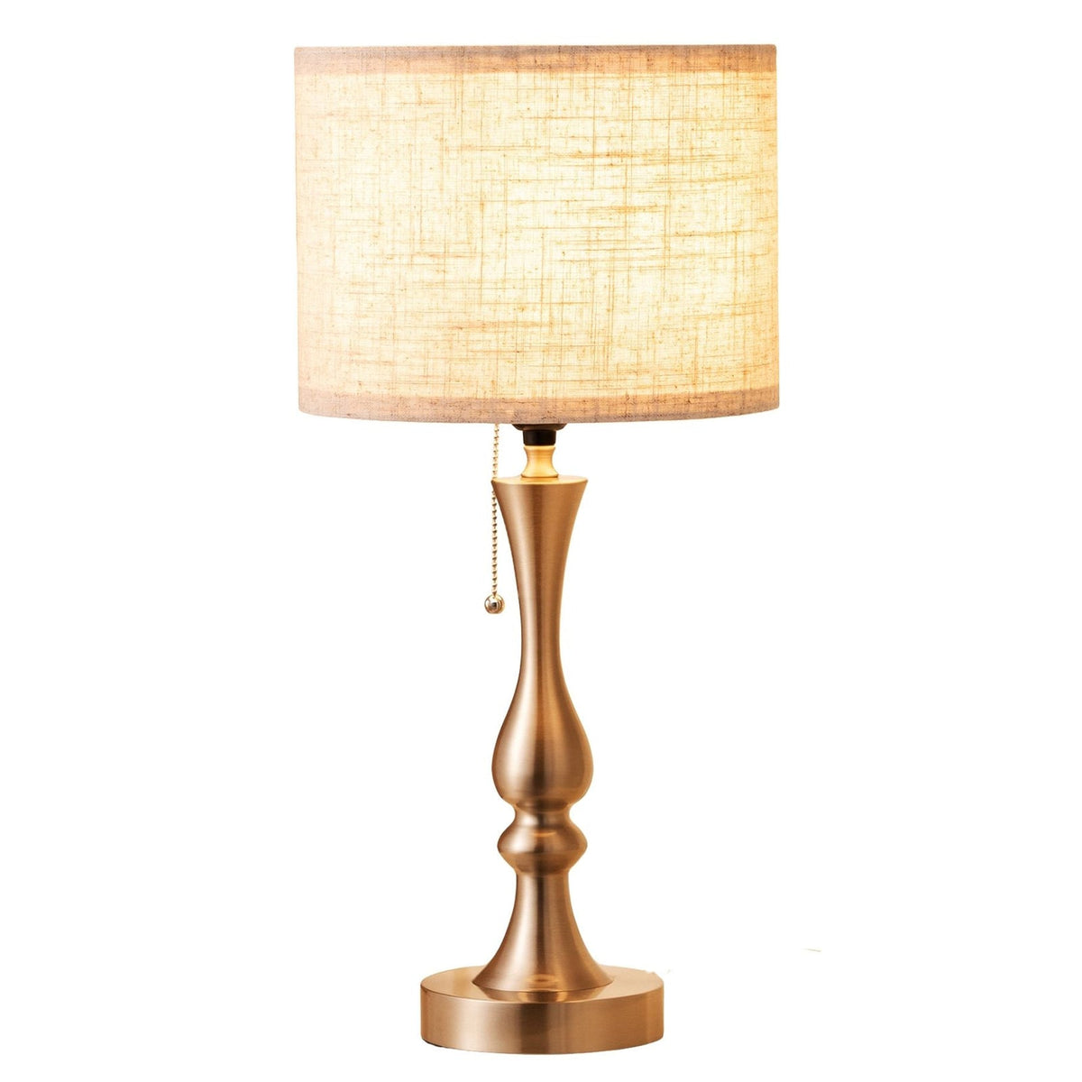 Lavisa - Luxe Traditional Table Lamp with Pull-Chain Switch