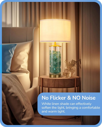 Lavisa - DIY Fillable Glass Table Lamps Set of 2