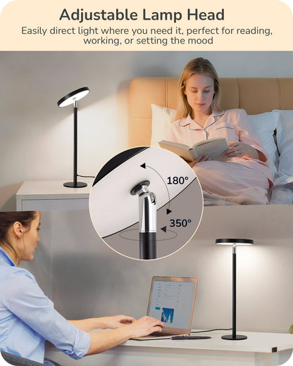 Lavisa - Touch Control LED Task Table Lamp with Memory Dimming