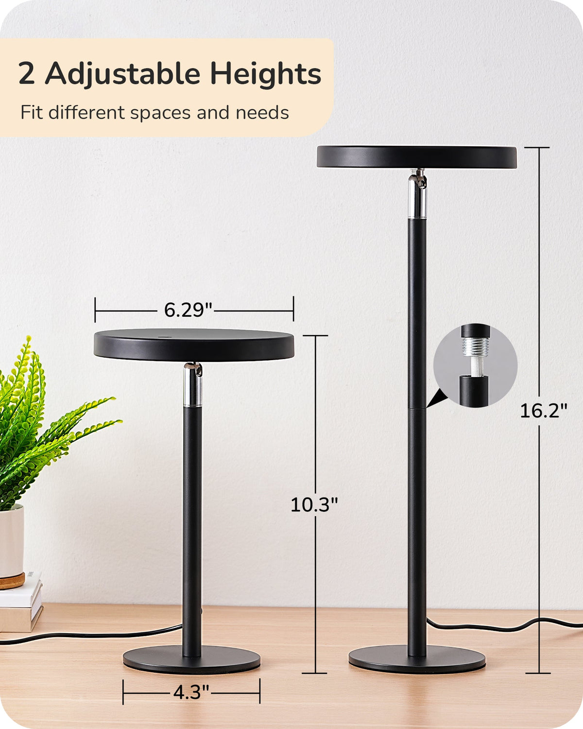 Lavisa - Touch Control LED Task Table Lamp with Memory Dimming