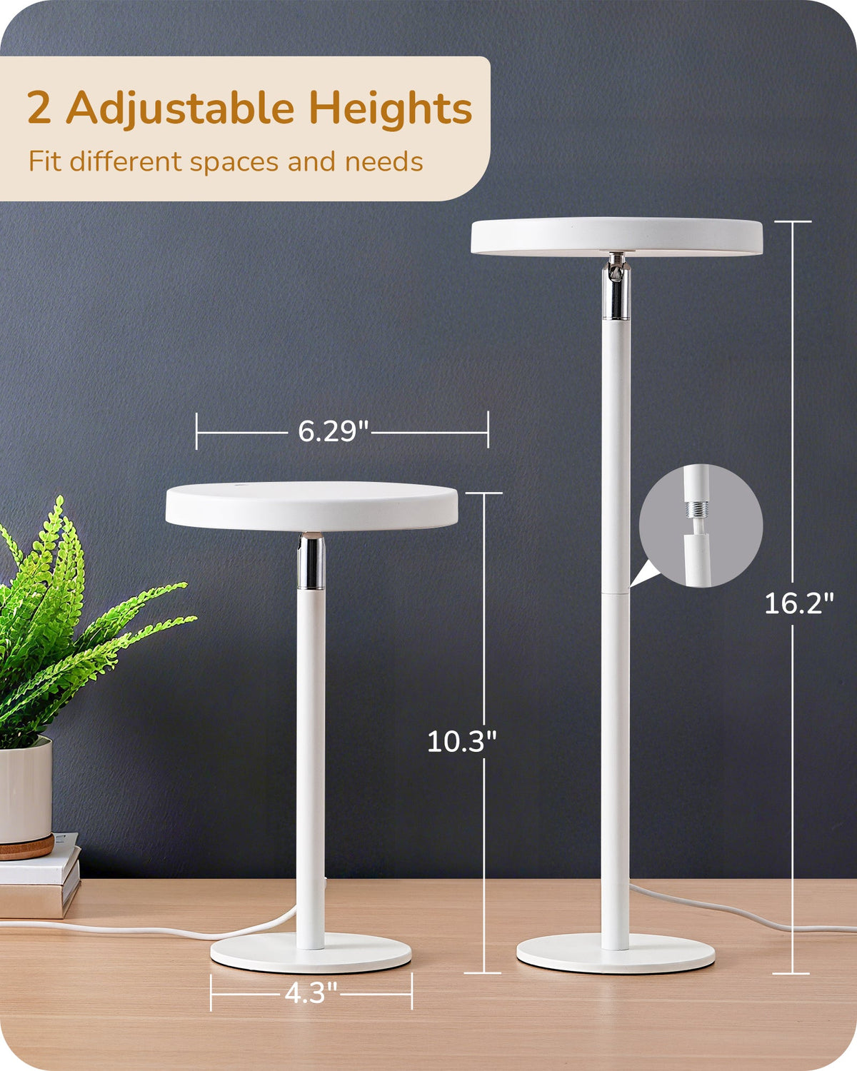 Lavisa - Touch Control LED Task Table Lamp with Memory Dimming
