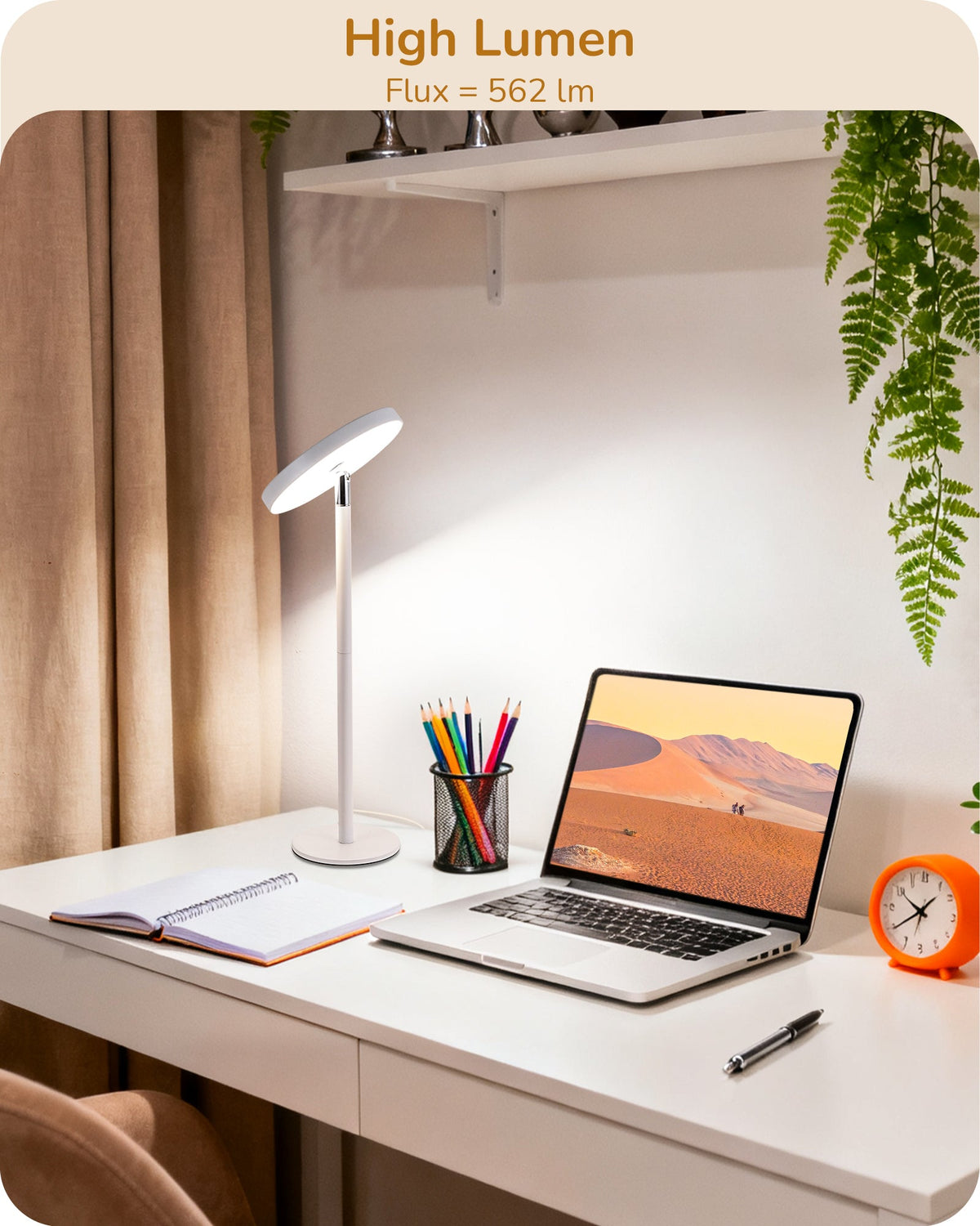 Lavisa - Touch Control LED Task Table Lamp with Memory Dimming