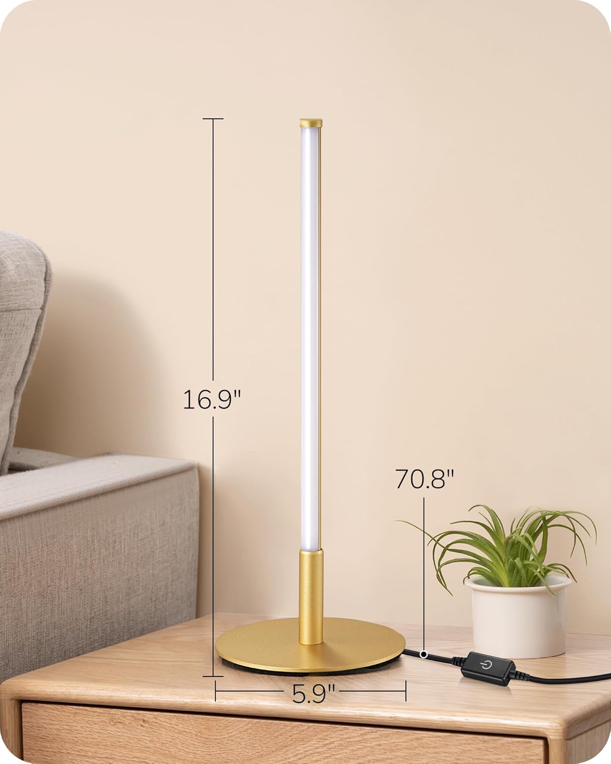 Lavisa - Modern Minimalist Dimmable LED Table Lamps Set of 2
