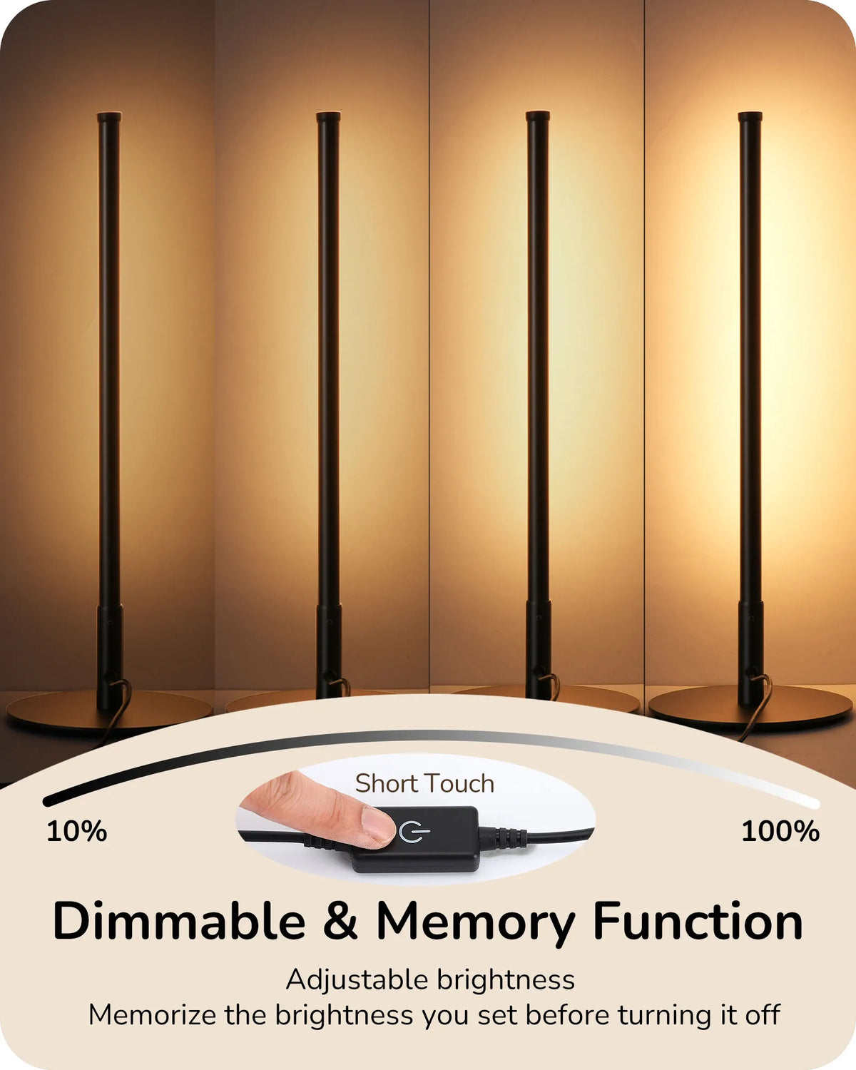 Lavisa - Modern Minimalist Dimmable LED Table Lamps Set of 2