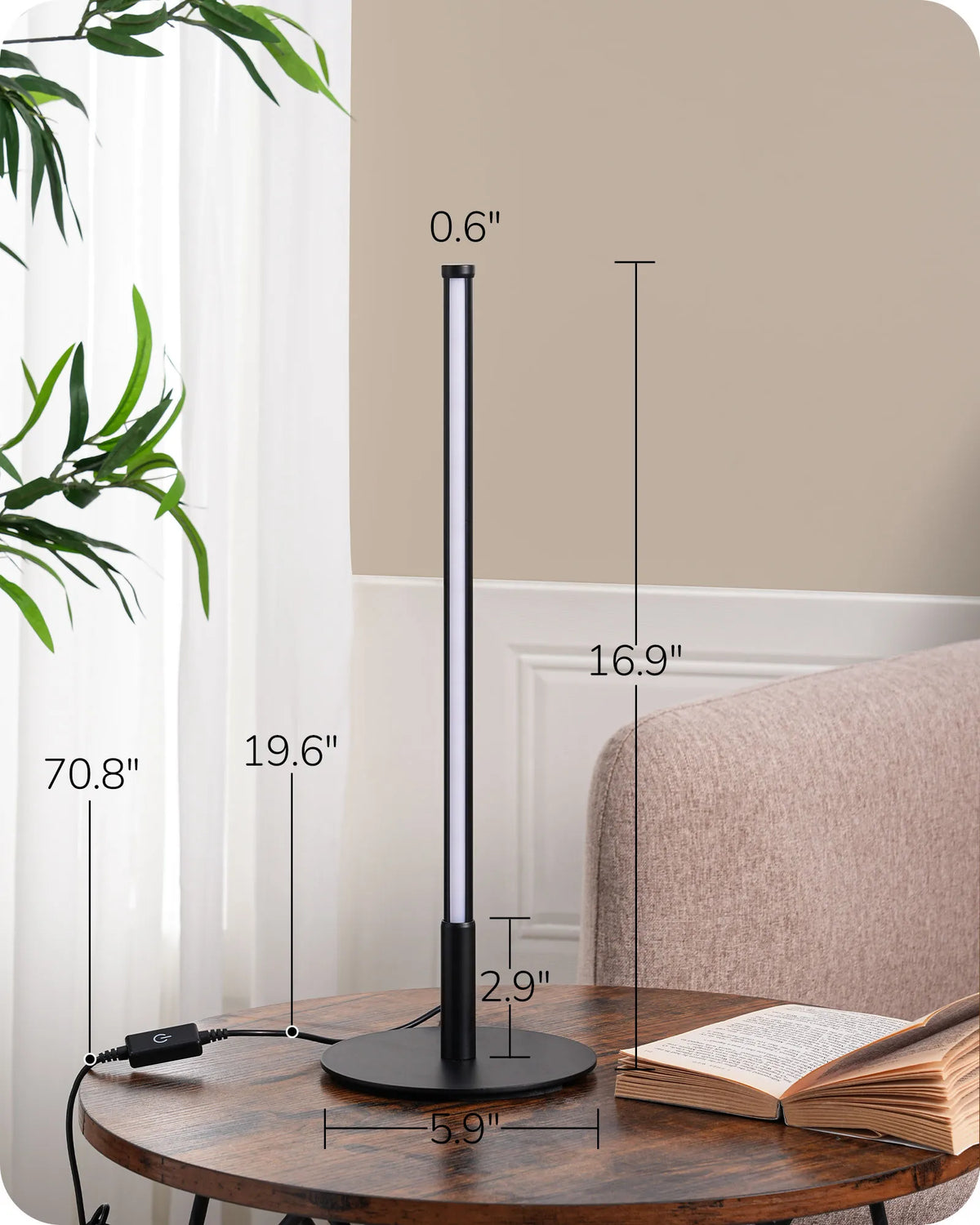 Lavisa - Modern Minimalist Dimmable LED Table Lamps Set of 2
