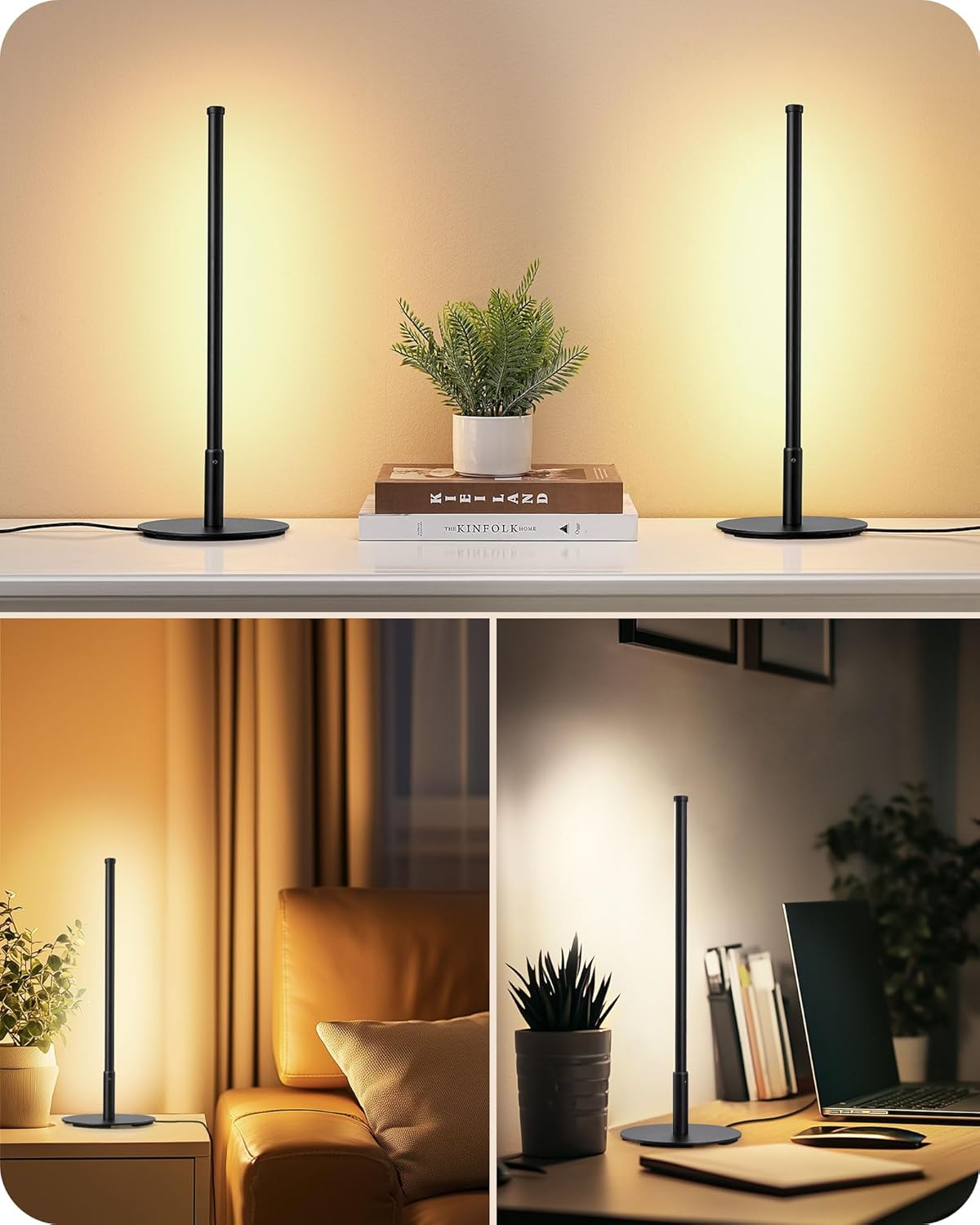 Lavisa - Modern Minimalist Dimmable LED Table Lamps Set of 2