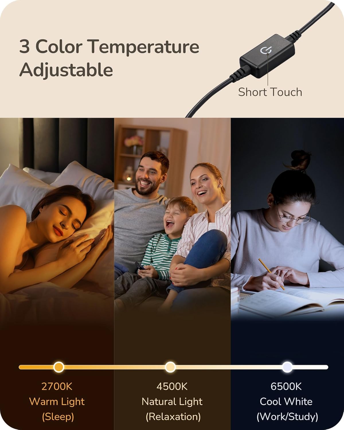 Lavisa - Modern Minimalist Dimmable LED Table Lamps Set of 2